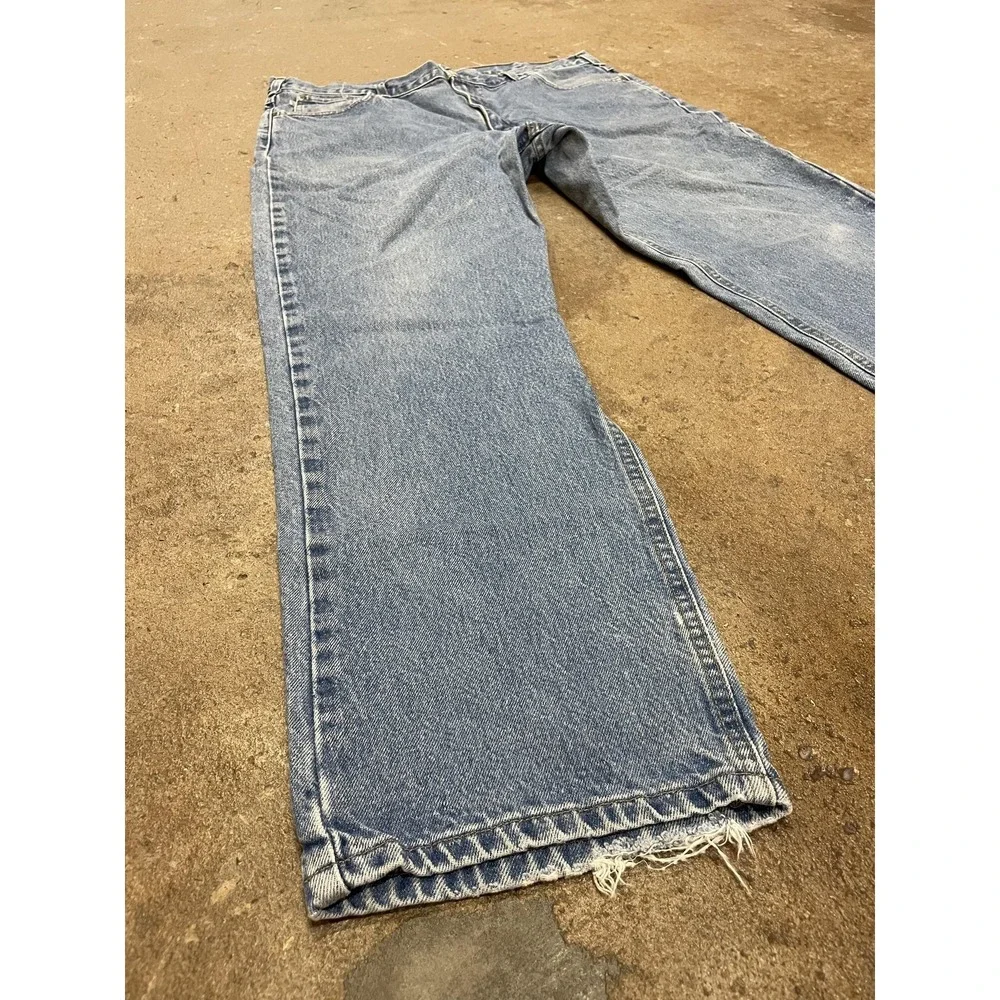 Carhartt Jeans Mens 40x32 Blue Stonewash Traditional Fit Straight Leg B160‎ DST